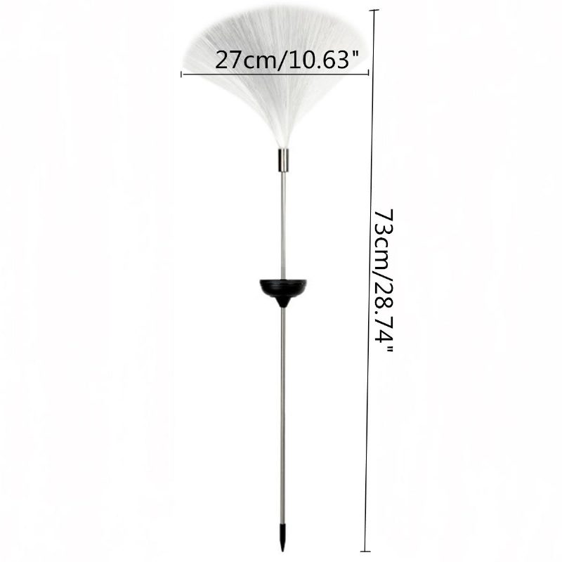 1.2v 2kpl Aurinkoenergian Värinvaihtopolun Valot Led-puutarha Nurmikkolamppu Ulkopihalle