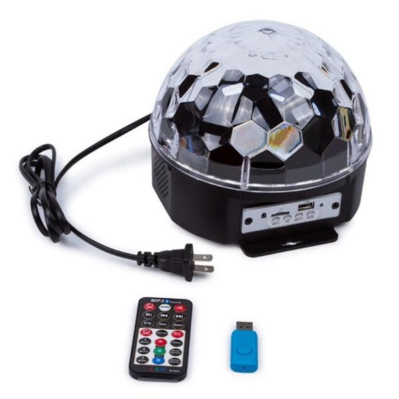 12w Bluetooth-ääniohjaus Led Magic Ball Stage Lamppu Värikäs Mp3 Disco Kaukosäätimellä