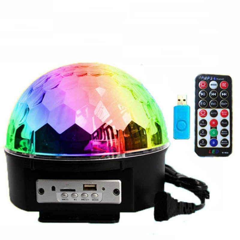 12w Bluetooth-ääniohjaus Led Magic Ball Stage Lamppu Värikäs Mp3 Disco Kaukosäätimellä