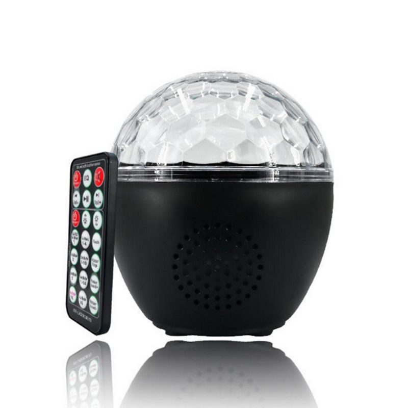 16 Väriä Bluetooth-kaiutin Disco Ball Mini Music Audio Stage Valo Kaukosäädin Kannettava Projektori Club Party