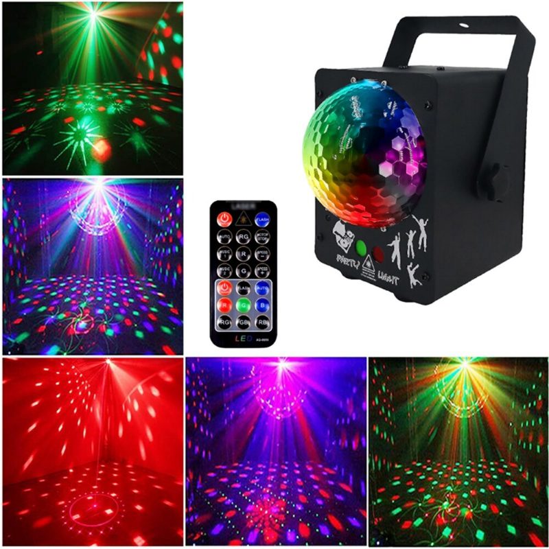 18 W Led Rgb Stage -projektorivalolamppu Dj Club Disco Party Kaukosäätimellä