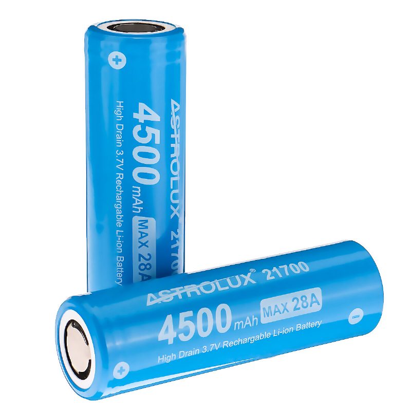 1kpl E2145 4500mah 28a 3.7v 21700 Li-ion Akku Suojaamaton High Drain Ladattava Litium Power Cell Jetbeam Nitecore Lumintop Fenix Olight Taskulamput Rc Lelut Sähköpyörät