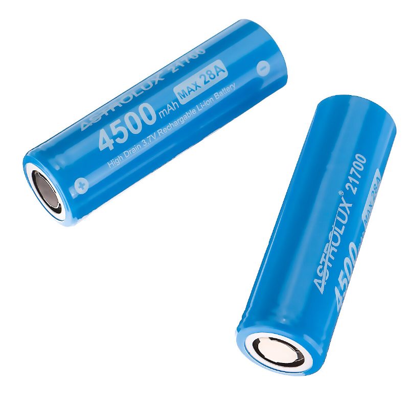 1kpl E2145 4500mah 28a 3.7v 21700 Li-ion Akku Suojaamaton High Drain Ladattava Litium Power Cell Jetbeam Nitecore Lumintop Fenix Olight Taskulamput Rc Lelut Sähköpyörät