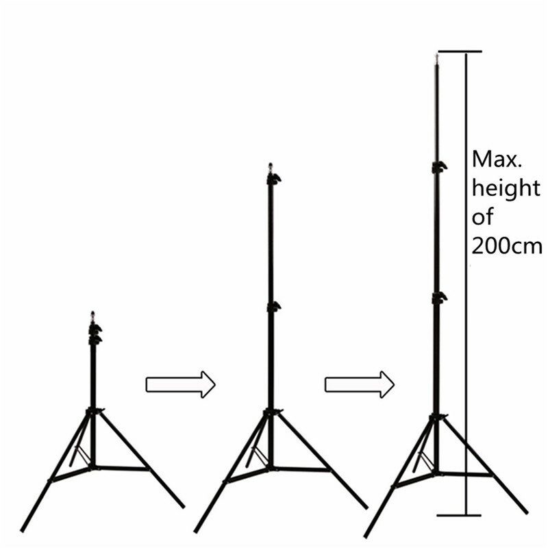 200 cm 78 Tuuman Säädettävä Jalusta Vr Light Lamp Sateenvarjojalustalle F/ Oculus 1/4