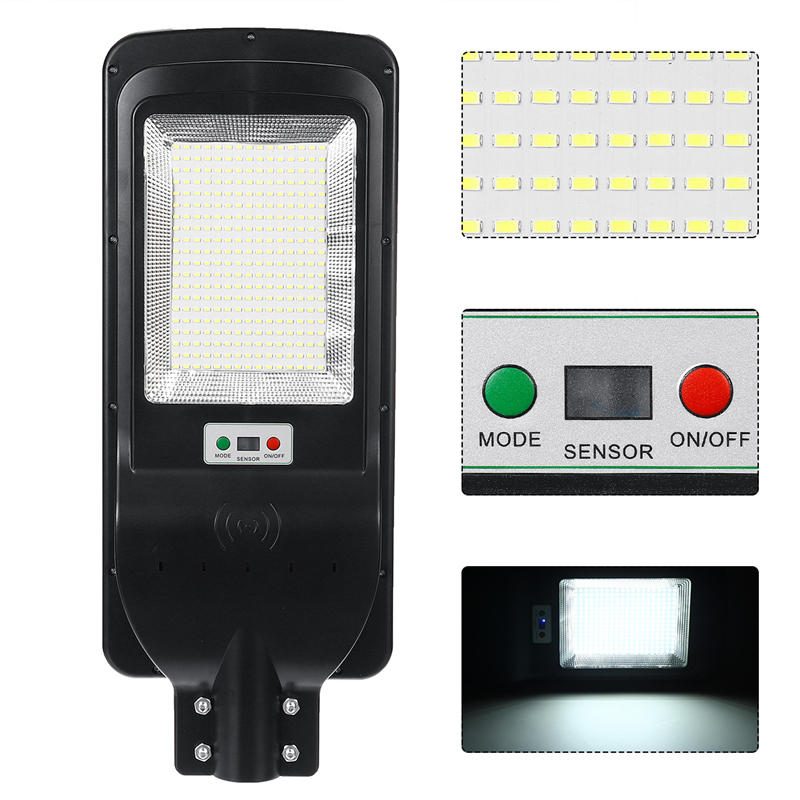 2000w/3500w Led Solar Street Light Pir-liiketunnistin Ulkoseinälamppu + Kaukosäädin