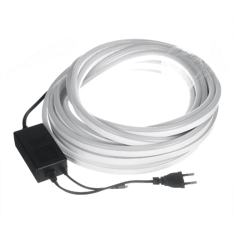 220v Led-nauha 8*16mm Rgb Neon Flex Rope Light 1/5/10m Vedenpitävä Led Teippi 5050 Led Putki Ip65 String Lamppu Monivärinen Kodin Diy Joulusisustus