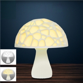 24 cm 3d Mushroom Night Light Touch Control 2 Väriä Usb Ladattava Pöytälamppu Kodin Sisustamiseen