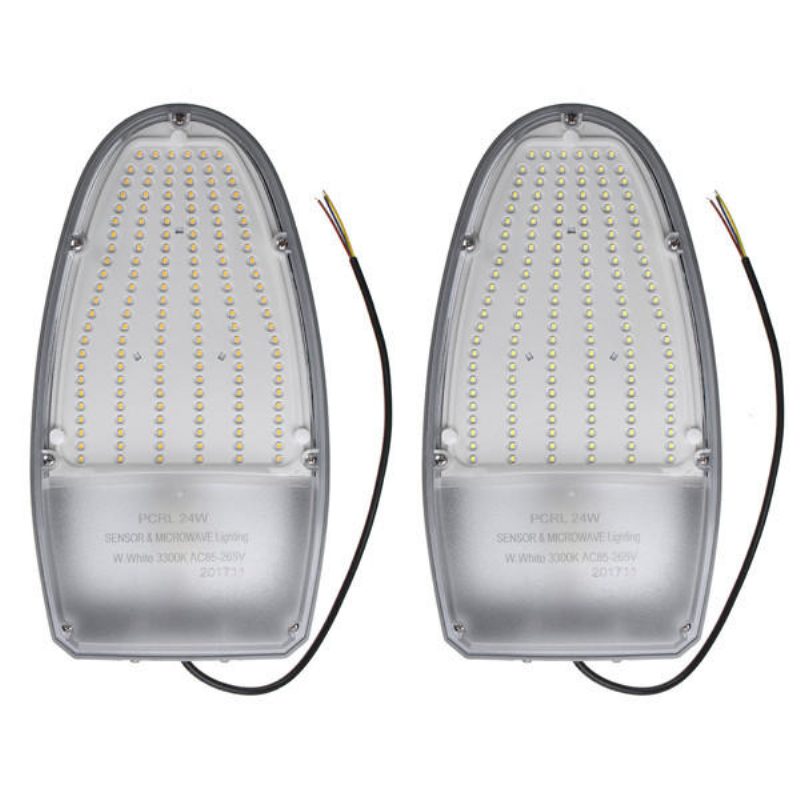 24 W Valonohjausliiketunnistin 144 Led Road Street Lights -tulvalamppu Ulkopihalle Ac85-265v