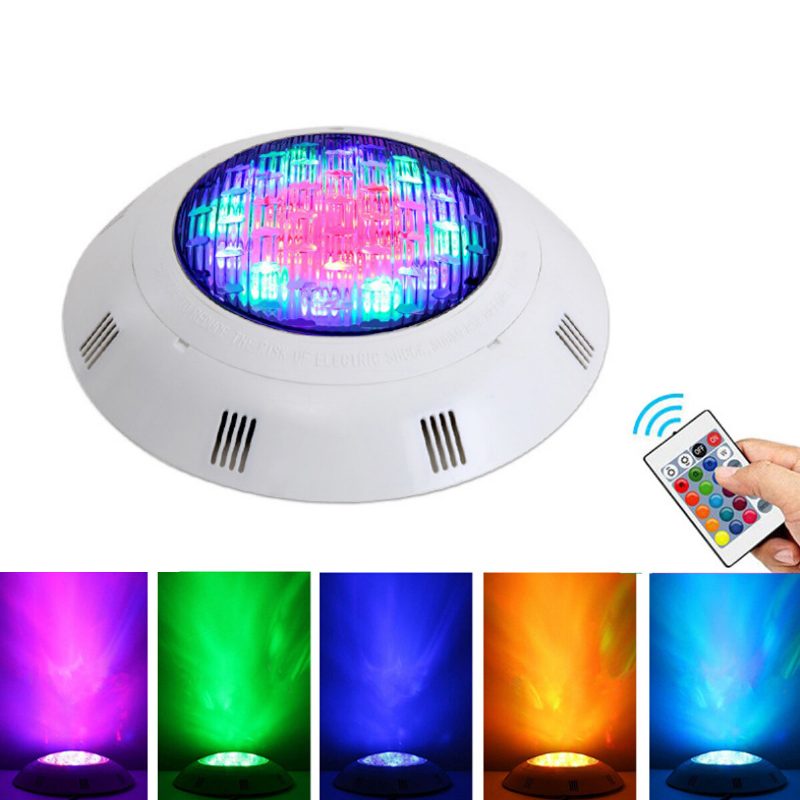 24w/36w 12v Uima-allasvalo Rgb Led-lamppu Vedenalaiset Sisustusvalot Kaukosäätimellä Ip68