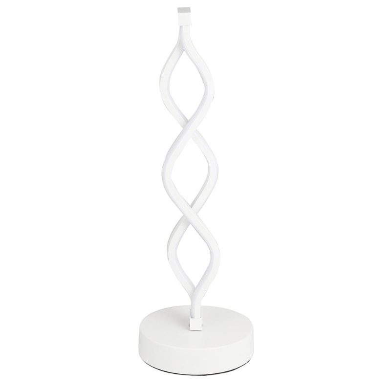 24w Moderni Spiral Twist Wave Design Led-pöytävalaisin Pöytälukulamppu