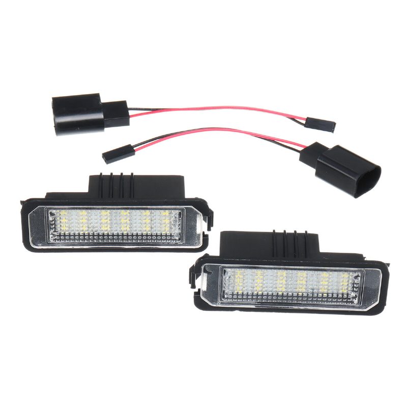 2kpl 18 Led Rekisterikilven Auton Valot Vw Golf Mk4 Mk5 Mk6 Passat Lupo Polo 9n