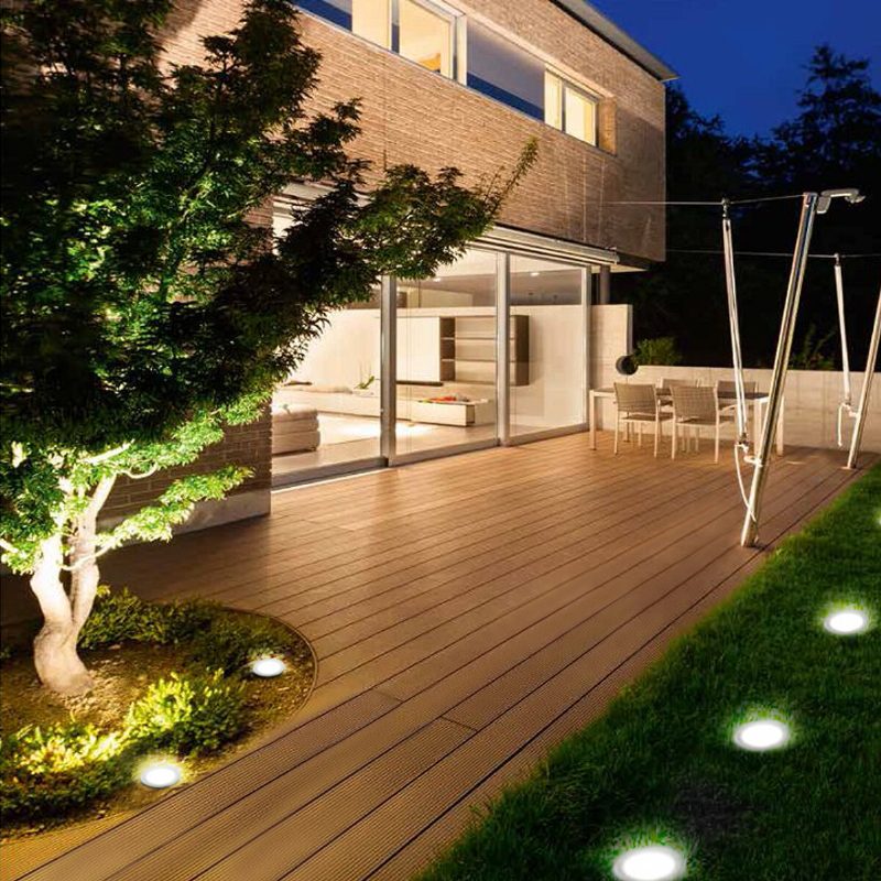 2kpl 4led Aurinkopaneelivalot Lattia Terassi Patio Ulkopuutarha Nurmikkopolku Lamppu