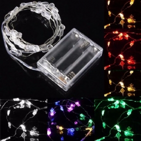 2m 20 Led Kaninpää Paristokäyttöinen Xmas String Fairy Lights -juhlien Hääjoulukoristeet