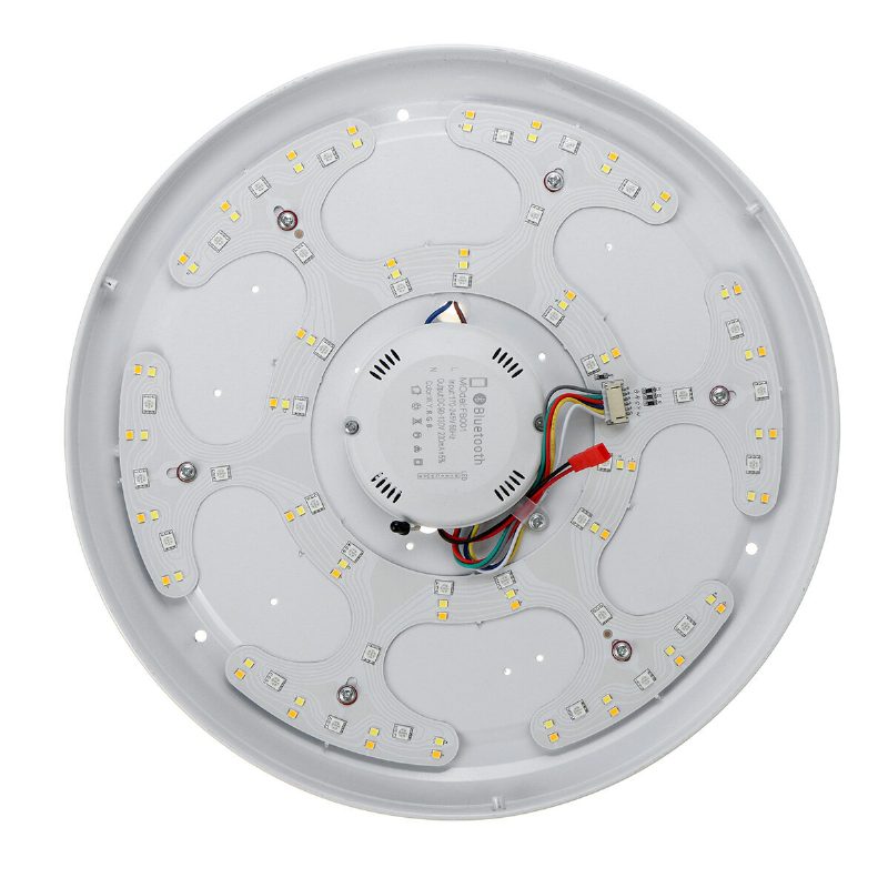 30cm 36w Rgbw Led-kattolamppu Kaukosäätimellä Bluetooth-kaiuttimella App Control Yövalaisin Makuuhuoneeseen Kotijuhlakoristelamput 220v