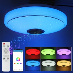 30cm 36w Rgbw Led-kattolamppu Kaukosäätimellä Bluetooth-kaiuttimella App Control Yövalaisin Makuuhuoneeseen Kotijuhlakoristelamput 220v