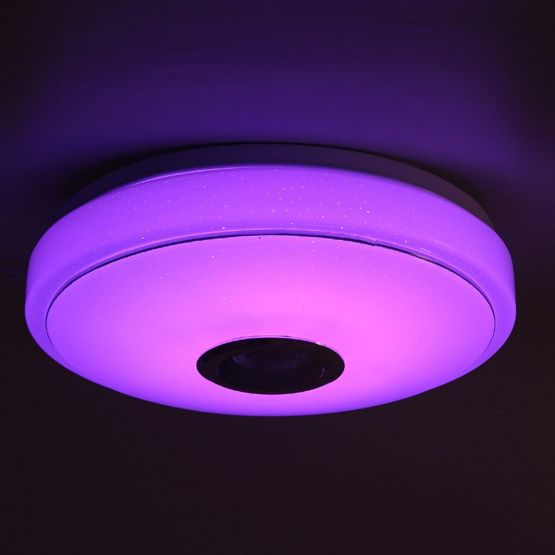 33cm 100w Bluetooth Wifi Led Kattovalo Rgb Musiikkikaiutin Himmennettävä Lamppu App Kaukosäädin 110-245v