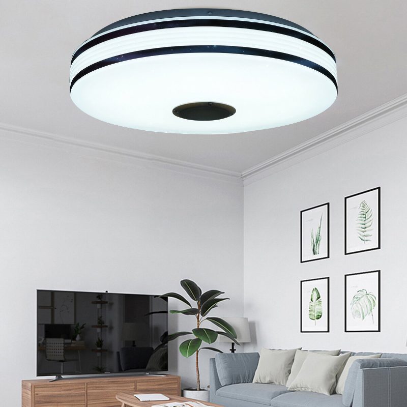 36/60w 220v/110-220v Himmennettävä Bluetooth Wifi Led Smart Ceiling Light 256 Rgb Musiikkikaiutinlamppu App Kaukosäädin