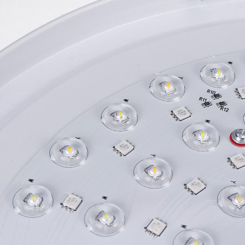 36/60w 220v/110-220v Himmennettävä Bluetooth Wifi Led Smart Ceiling Light 256 Rgb Musiikkikaiutinlamppu App Kaukosäädin