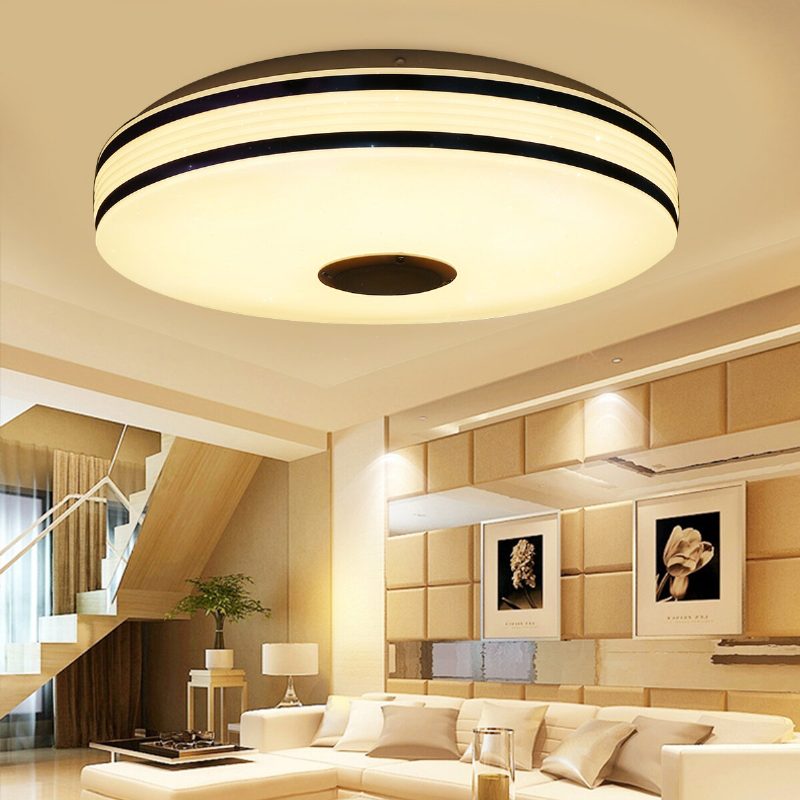 36/60w 220v/110-220v Himmennettävä Bluetooth Wifi Led Smart Ceiling Light 256 Rgb Musiikkikaiutinlamppu App Kaukosäädin