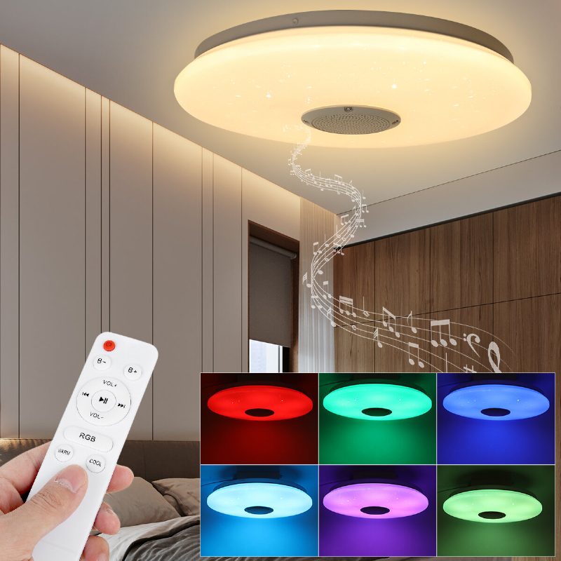 36 W 330 mm Bluetooth Smart App Led-musiikkikattovalo Toimii Alexa Google Homen Kanssa 85-265v