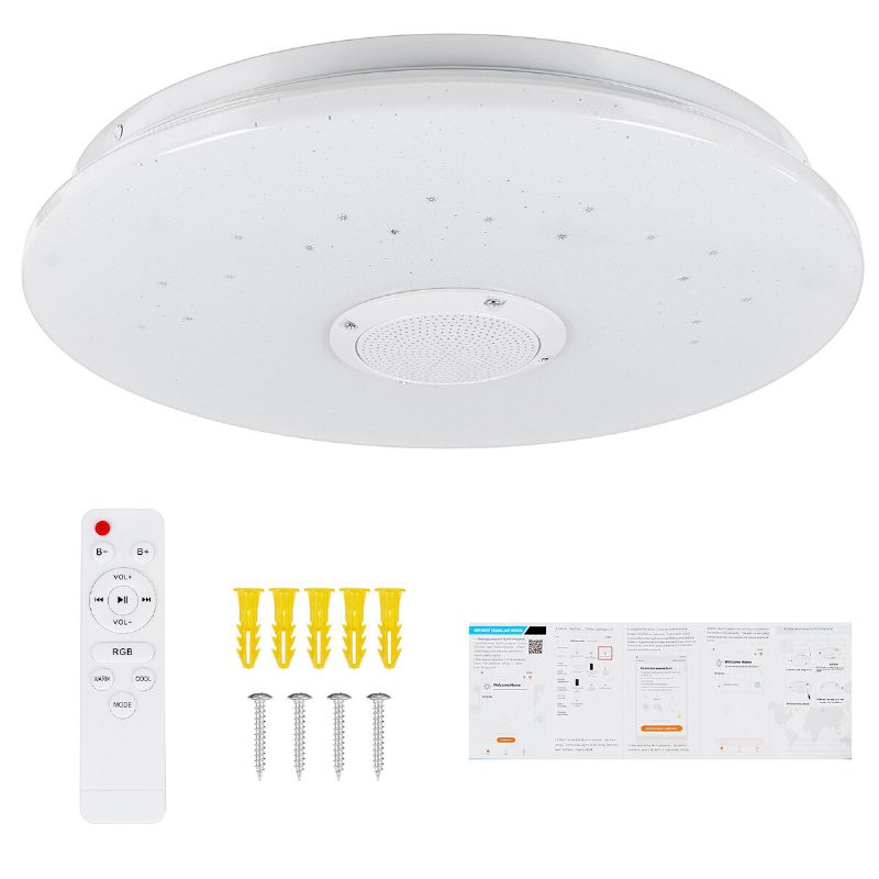 36 W 330 mm Bluetooth Smart App Led-musiikkikattovalo Toimii Alexa Google Homen Kanssa 85-265v