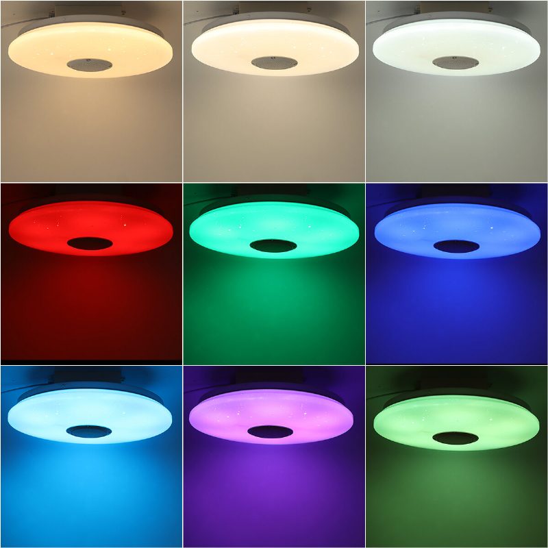 36 W 330 mm Bluetooth Smart App Led-musiikkikattovalo Toimii Alexa Google Homen Kanssa 85-265v