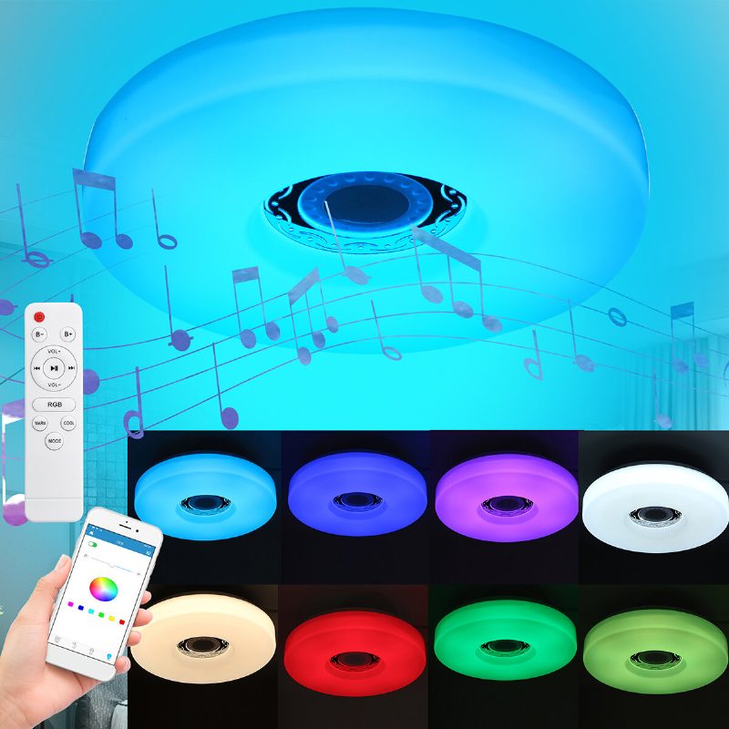 36w/72w 33cm Wifi Led Kattovalo Rgb Bluetooth Music Himmennettävä Lamppu App