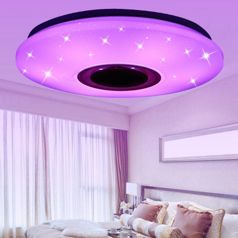 48w 102 Led Rgbw Starlight Kattolamppu Musiikkivalo Bluetooth Olohuone Makuuhuoneen App Control Ac85-265v