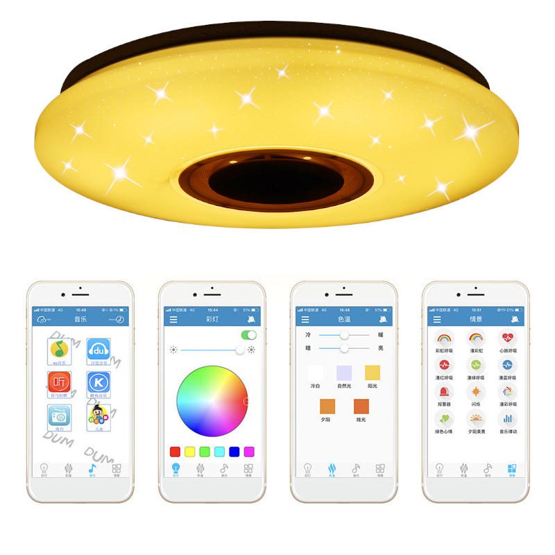 48w 102led Himmennettävä Rgbw-musiikkikattovalo Starry Sky Bluetooth App Control