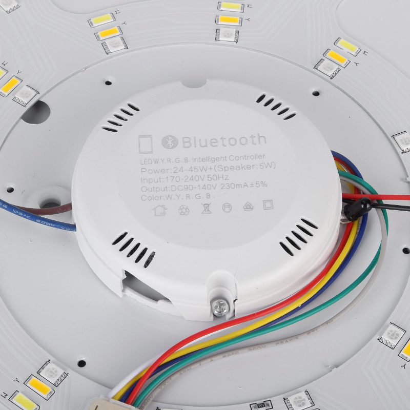 48w 108led Himmennettävä Rgb-kattovalo Uppoasennettava Bluetooth-musiikkikaiutin App-ohjaus