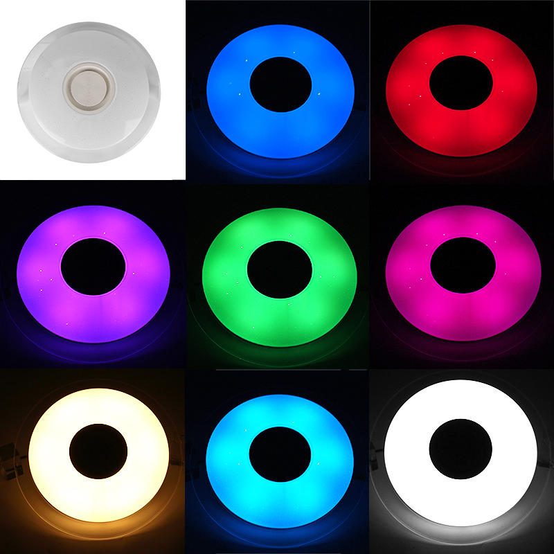 48w 108led Himmennettävä Rgb-kattovalo Uppoasennettava Bluetooth-musiikkikaiutin App-ohjaus