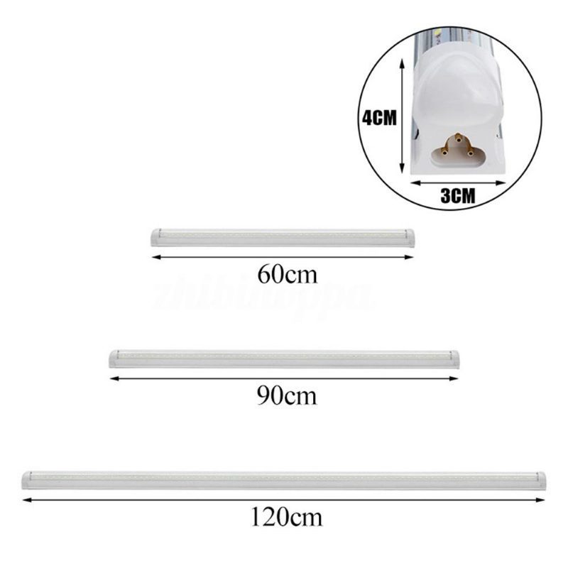 5kpl Ac85-265v 60cm/90cm/120cm T8 V-muotoinen 2835 Led-putkiloistelamppu Supermarket Parking Workshopiin