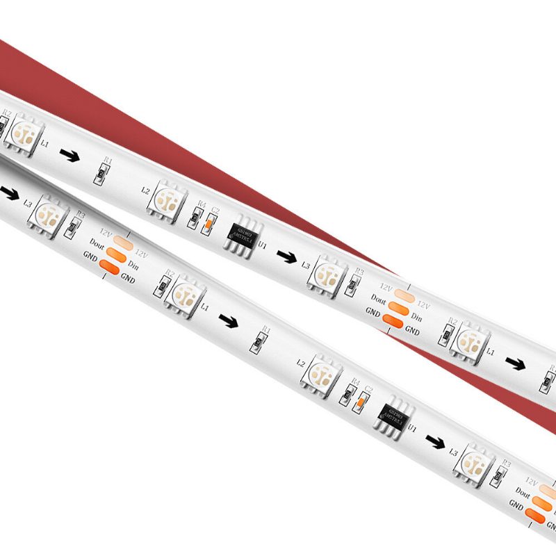 5m/10m Sisäänrakennettu Ic Smart Wi-fi Rgb Magic Led Strip Light+40 Keys Ir-kaukosäädin Työskentele Alexa Google Assistantin Joulukoristeiden Kanssa Jouluvalojen Tyhjennys