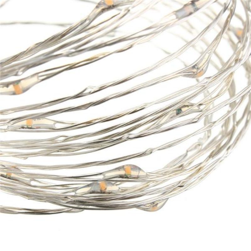 5m 50 Led Kuparilanka Joulun Ulkoilu String Fairy Light Vedenpitävä Dc12v