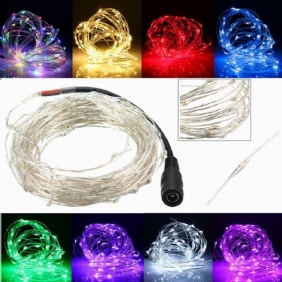 5m 50 Led Kuparilanka Joulun Ulkoilu String Fairy Light Vedenpitävä Dc12v