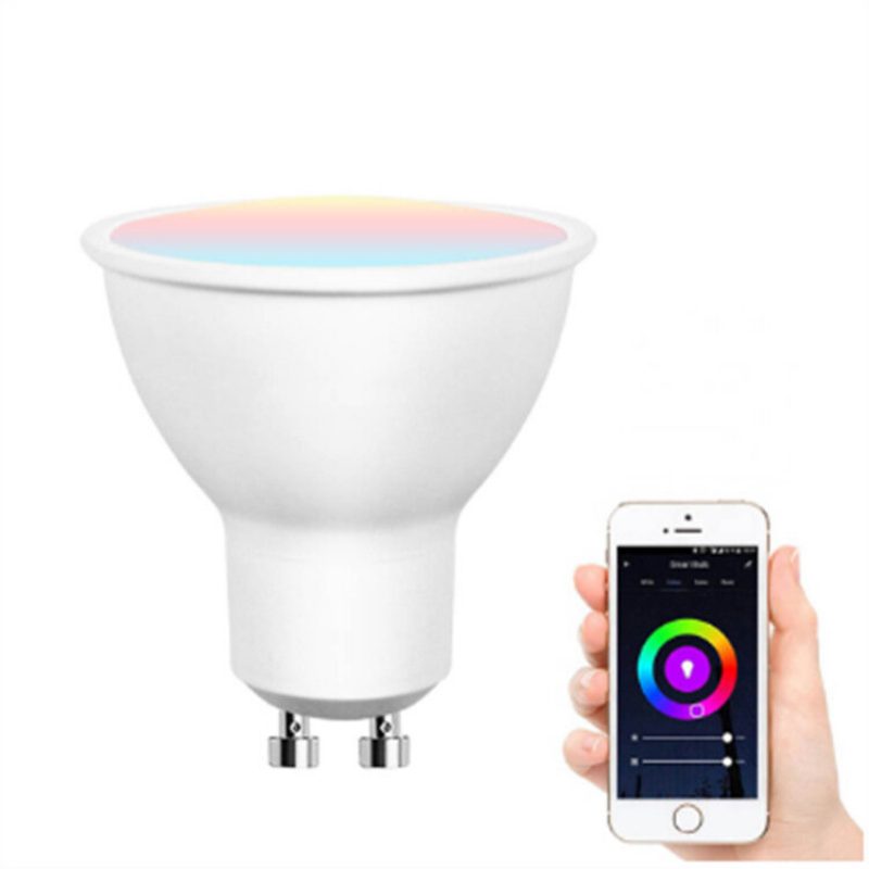 5w Gu10 Rgb Wifi Smart Bulb App Ohjaus Ääniohjaus Toimii Google Assistant Alexan Kanssa