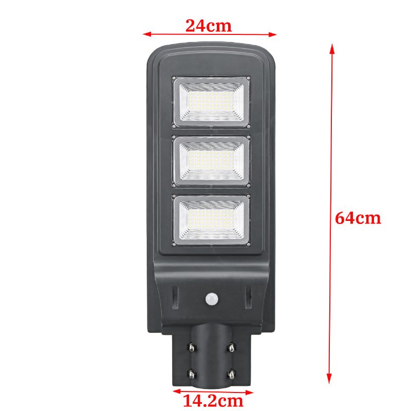 60w 180led Aurinkovoimalla Toimiva Lamppu Pir-liiketunnistin Outdoor Garden Street Light Road Gardeniin