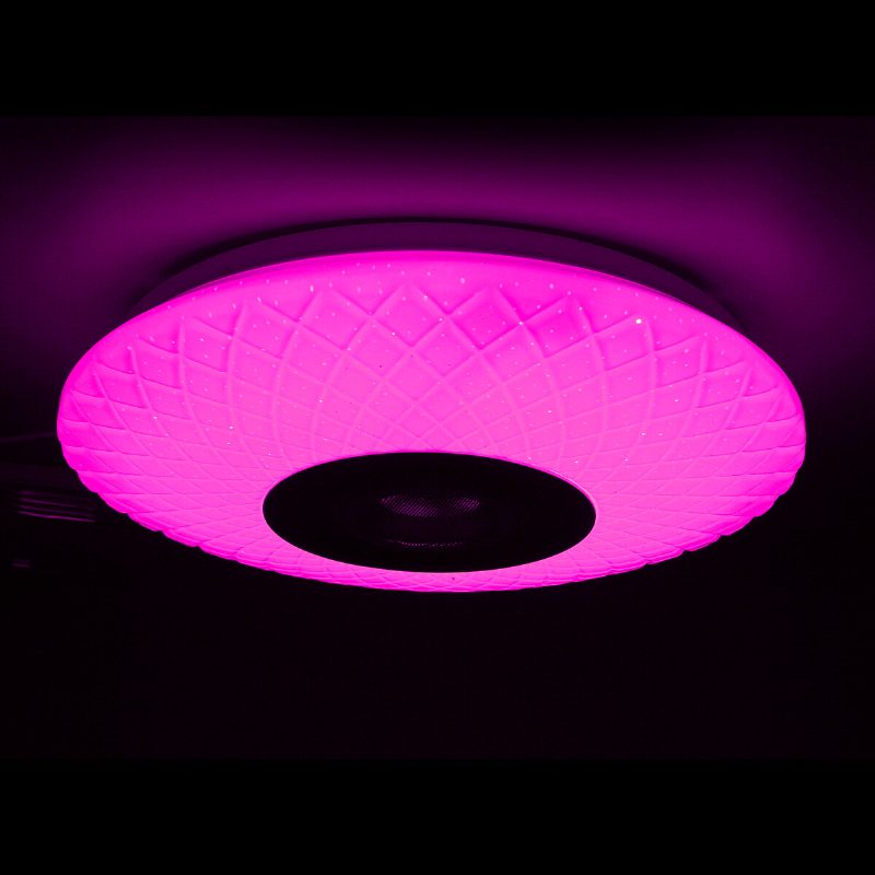 72w Rgb-musiikki Värillinen Led-kattovalo Himmennettävä Lamppu Bluetooth + App Control Ac180v~265v