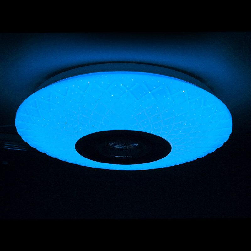 72w Rgb-musiikki Värillinen Led-kattovalo Himmennettävä Lamppu Bluetooth + App Control Ac180v~265v