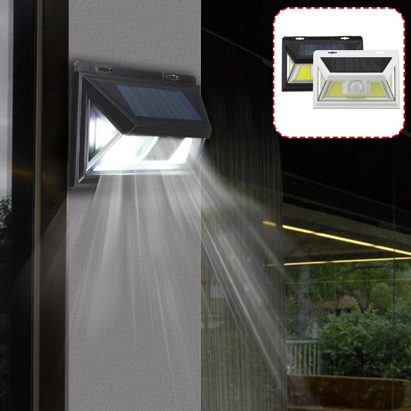 74 Lediä Solar Pir Motion Sensor Light Outdoor Garden Security Wall Kirkas Valo