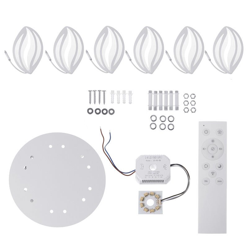 Ac110-220v 7200lm 660led Akryylikattolamppu Kaukosäädin Makuuhuone Olohuone