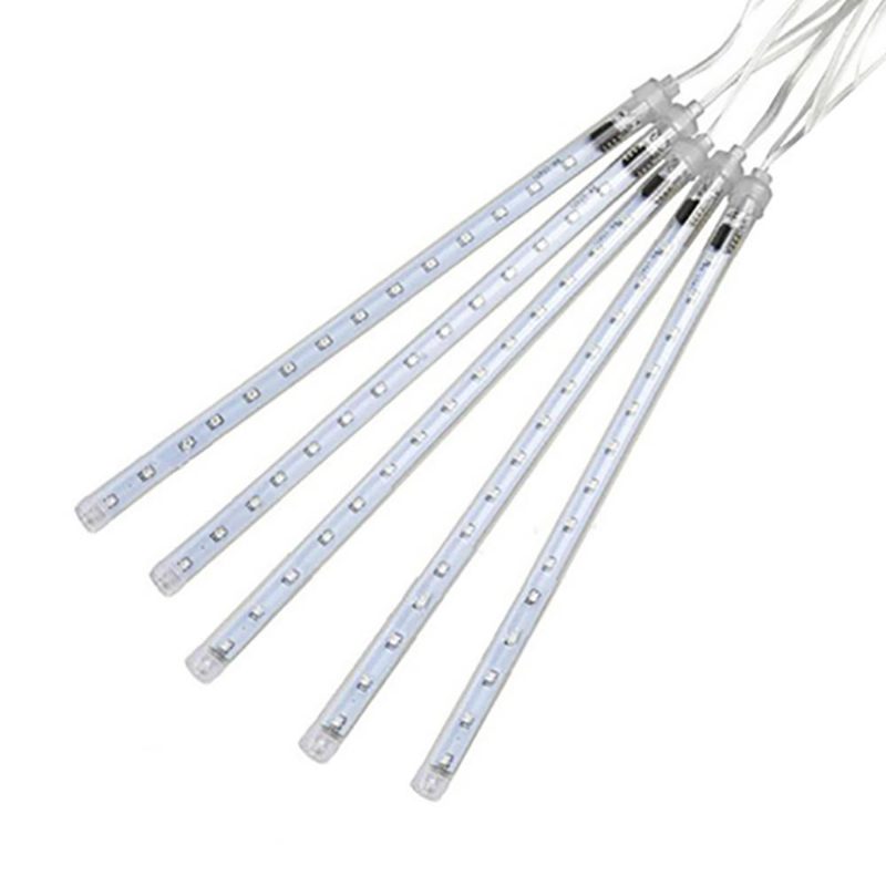 Ac110-240v 50cm Vedenpitävä Ip65 180led Meteor Suihku Sade 5 Putket String Light Holiday Party Joulun Ulkosisustus