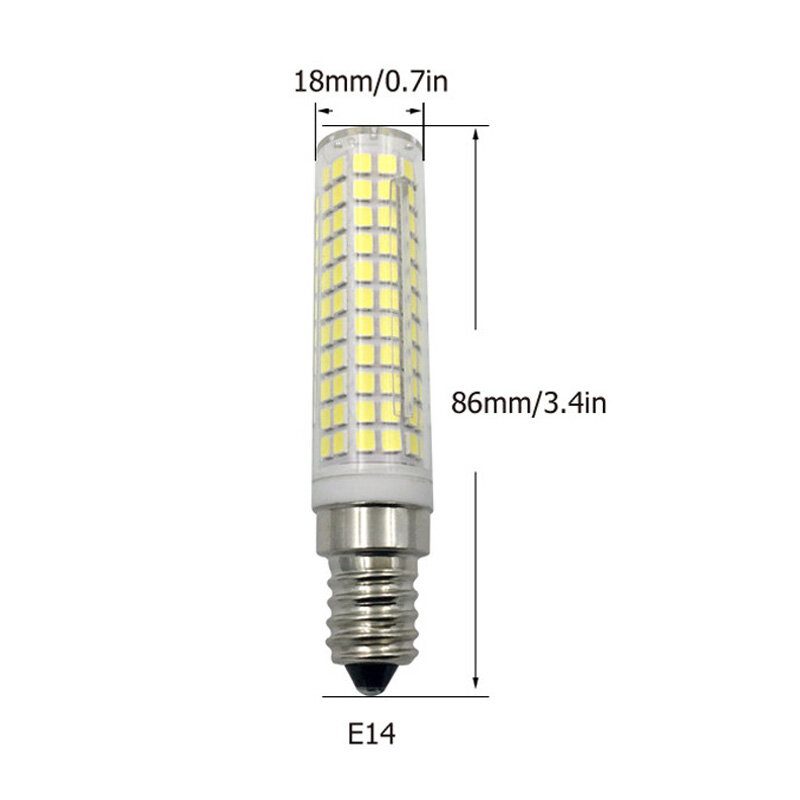 Ac110v/120v E14 Himmennettävä Led Keraaminen Polttimo Mini Corn Energiansäästö 15w Vaihda Halogeenilamppu