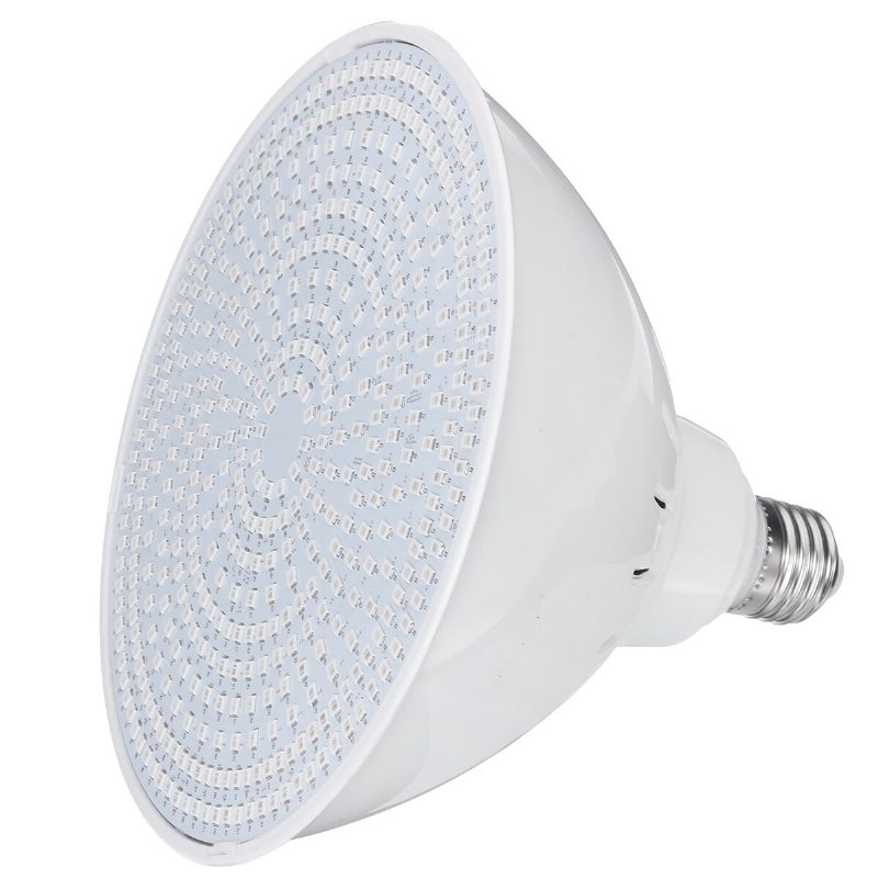 Ac12v/120v E27 35w Led-uima-allasvalo Ip68 Rgb Vedenalainen Lamppu + Kaukosäädin