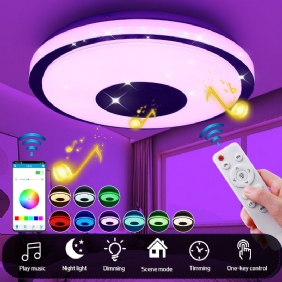 Ac220v/110-240v 38cm Led Rgb Musiikki Kattolamppu Bluetooth App+kaukosäädin Keittiö Makuuhuone Kylpyhuone