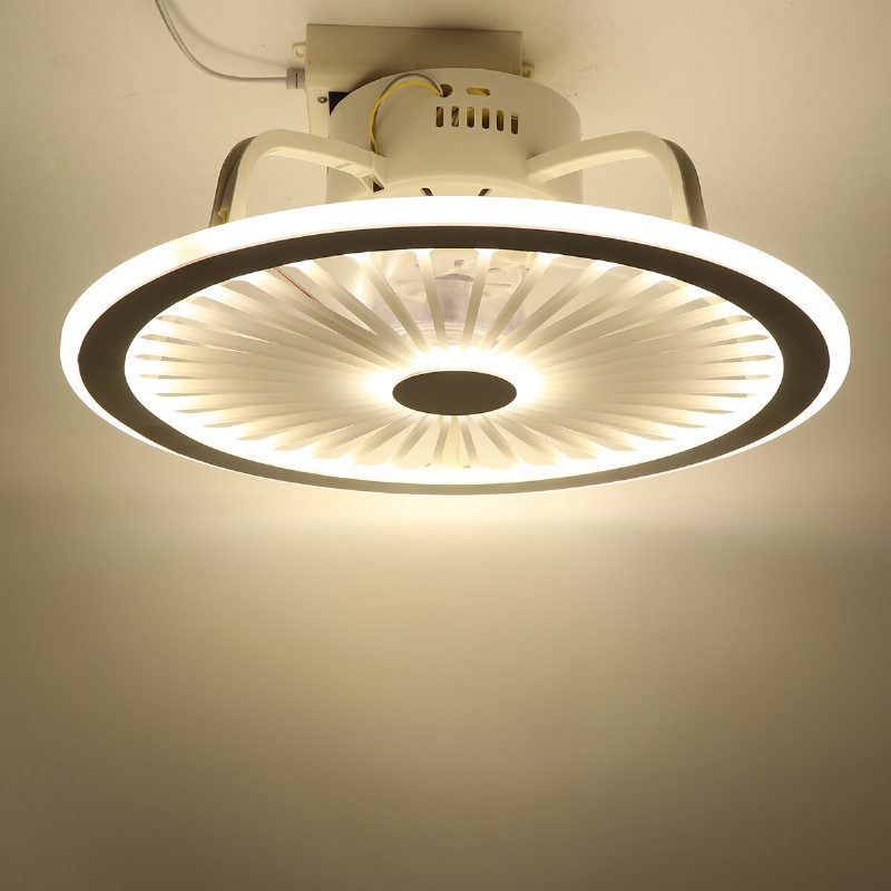 Älykäs Kattotuulettimen Valo 3 Väriä Led-tuuletin Kaukosäätimellä + Bluetooth-kaiutin