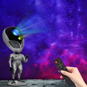 Alien Star -projektorilamppu Nebula Valoääni Interaktiivinen Galaksi Tähtikirkas Yövalo Kodin Sisustus Lasten Syntymäpäivälahja
