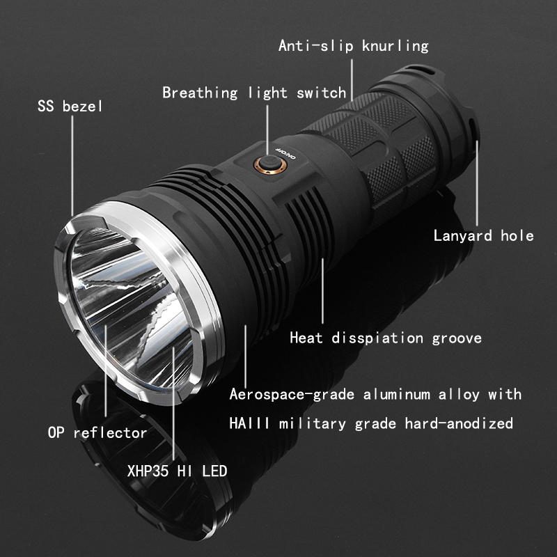 Astrolux Mf02 Xhp35 Hi 3000lm Cw Pitkän Kantaman Led-taskulamppu 1587m