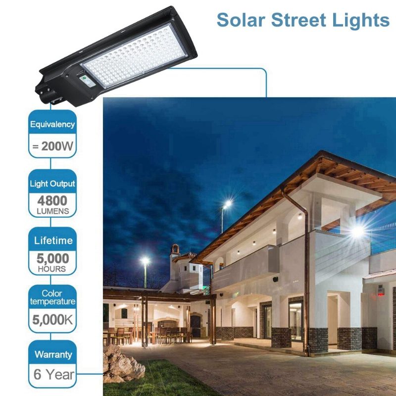 Augienb 200w 136 Led Solar Motion Sensor Light Odr Vedenpitävä Turvalamppu