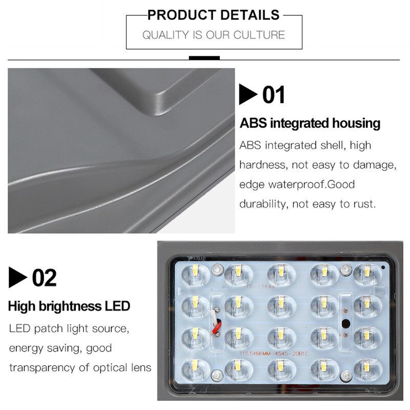 Augienb 30/60/90led Aurinkovoimalla Toimiva Streets Outdoor Kaukosäädin Turvapuutarha